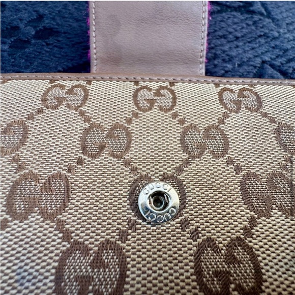 Authentic Gucci GG Monogram Continental Long Wallet - Picture 8 of 12